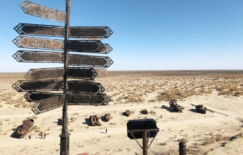 Aral Sea Tour from Nukus 1 night / 2 days - Crossing the dry seabed near Uchsay