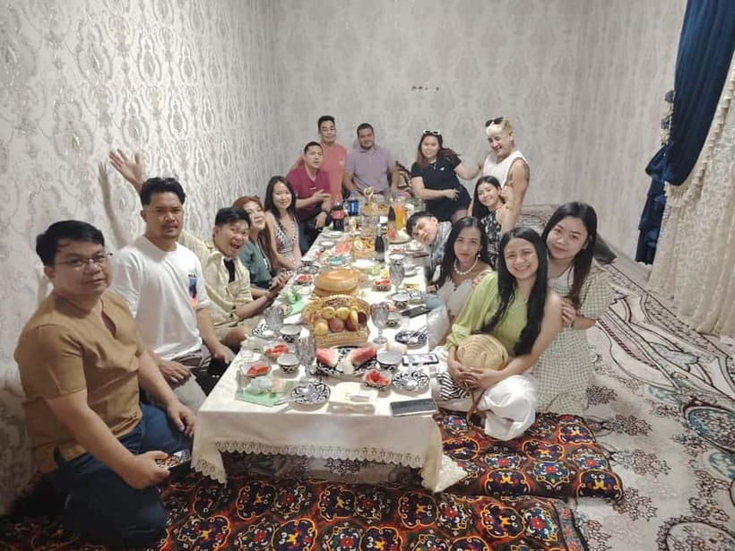 cooking traditional food in Samarkand with local people - The meal is the payoff