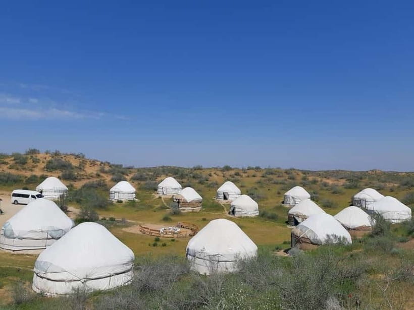 Desert Adventure from Samarkand: Yurt Camp & Aydarkul Escape - From Samarkand to Nurata, the route begins with history