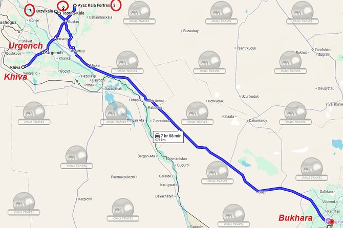 Transfer from Khiva to Bukhara by Fortresses - Physical effort, age limits, and practical fit