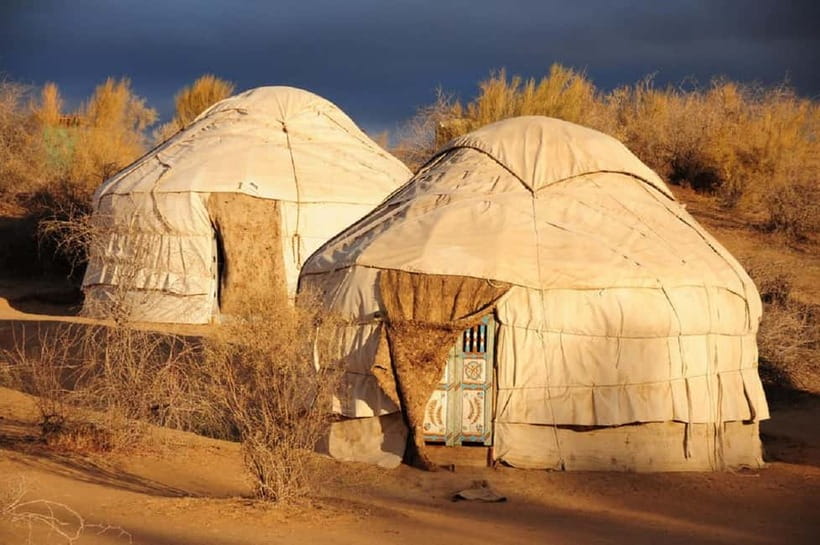 Yurt Camp Tour with Night from Bukhara - Sarmish petroglyphs on a small hill